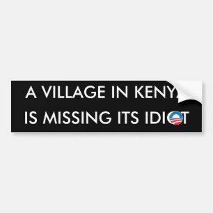 En by i Kenya är saknad dess idiot Bildekal