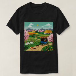 En by på 1800-talet t shirt
