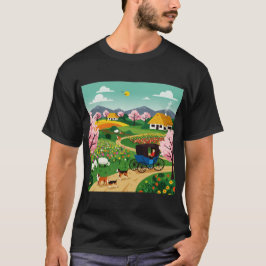 En by på 1800-talet t shirt