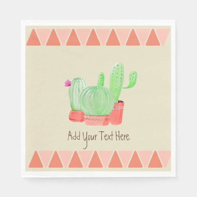 En Cactus Trio Pappersservett (Framsidan)