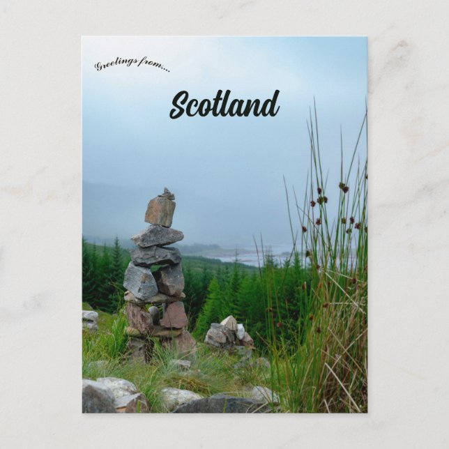 En cairn i Skottland Vykort (Framsida)