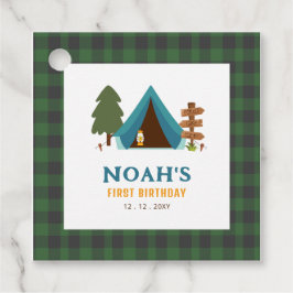 En Camper Boys Lycklig första födelsedag Gåvor Etiketter