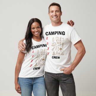 En campingbesättning anpassat år familjeresa t shirt