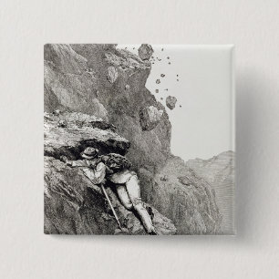 En Cannonade på Matterhornen, 1862, från 'Ascen Knapp