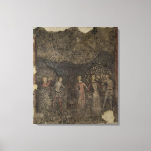 En Carole, c.1380-90 Canvastryck