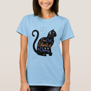 En Cat Kort Crazy Cat Dam T Shirt