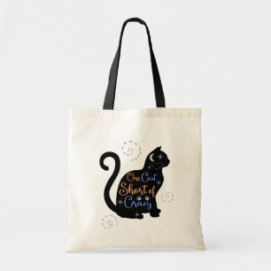 En Cat Kort Crazy Cat Dam Tygkasse