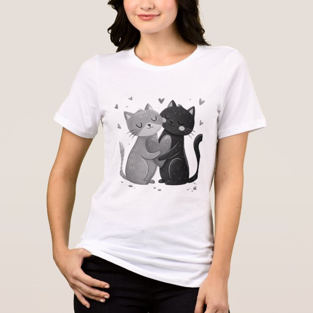 En Cat Lover's Paradise T Shirt (Framsida)