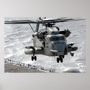 En CH-53E Toppen Stallion-helikopter Poster