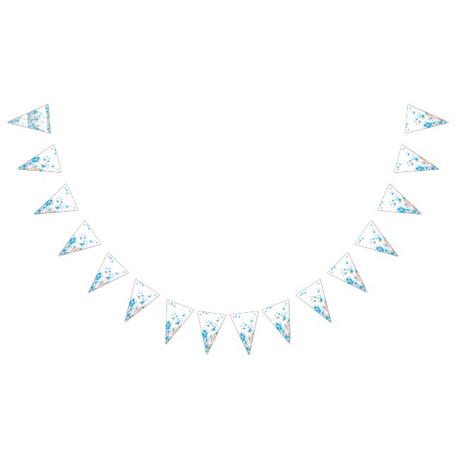 En charmerande arrangemang av blått och rosa blomm vimplar (Alla)