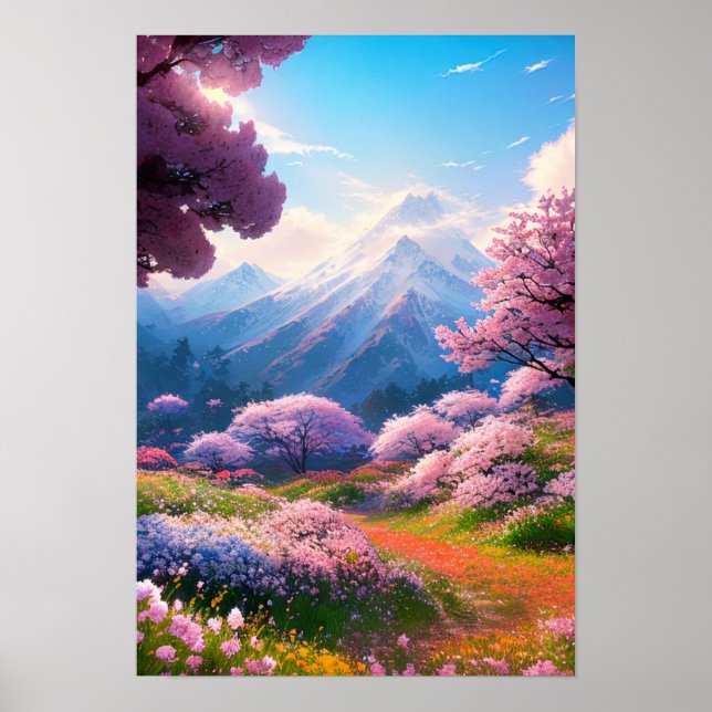 En Charming Valley of Blommars Poster (Framsidan)