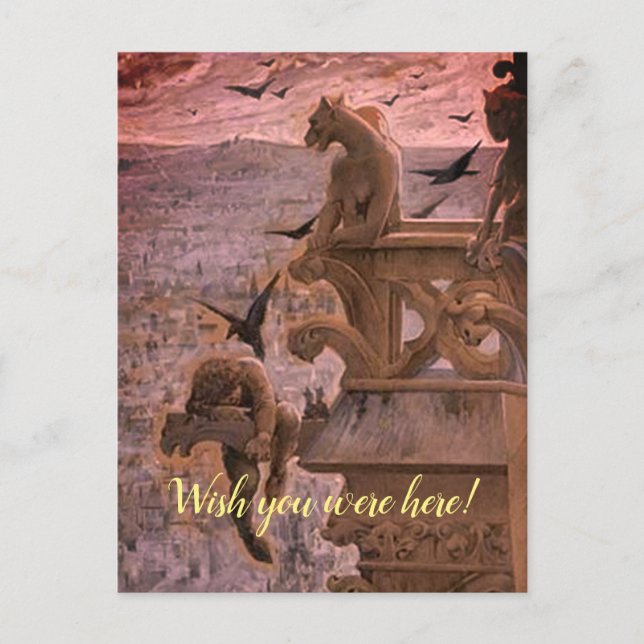 En cheekerkortsvy av The Hunchback of Notre Dame Vykort (Framsida)