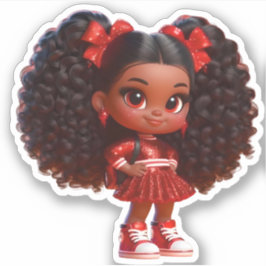 En Cheer Team Member - Red Klistermärken