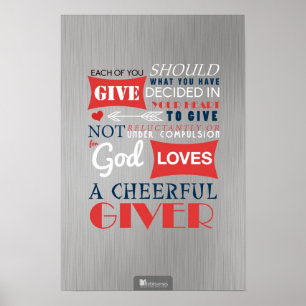 En Cheerful Giver Poster