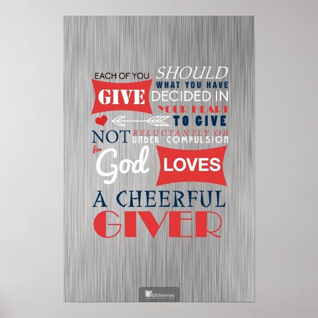 En Cheerful Giver Poster (Framsidan)