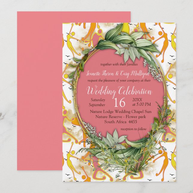 En Cheerful Optimism Firande Inbjudningar (Fram/baksida)