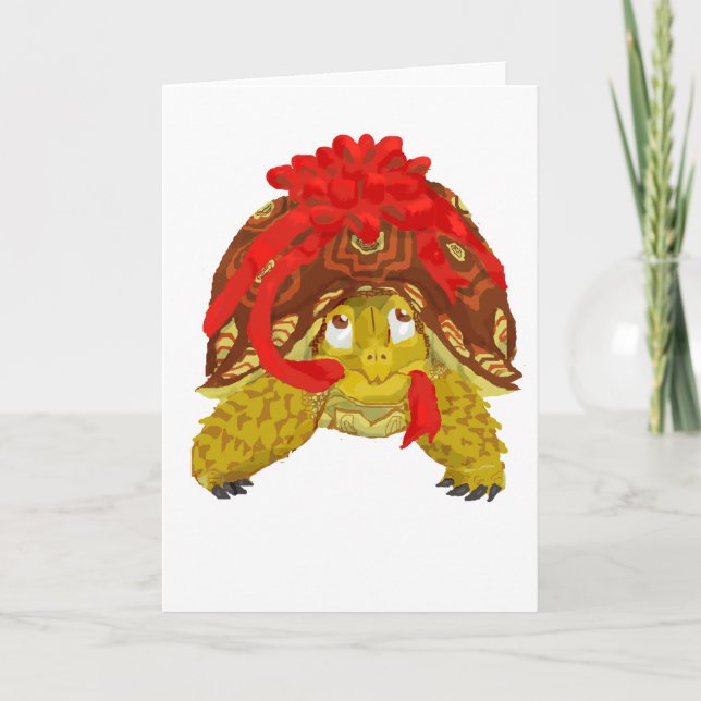 En Chelonial jul Helgkort (Framsida)