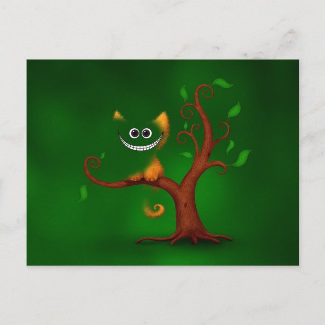 En Cheshire kattunge (att försvinna) Vykort (Framsida)