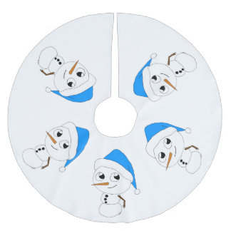 en chibi snorman julgransmatta borstad polyester