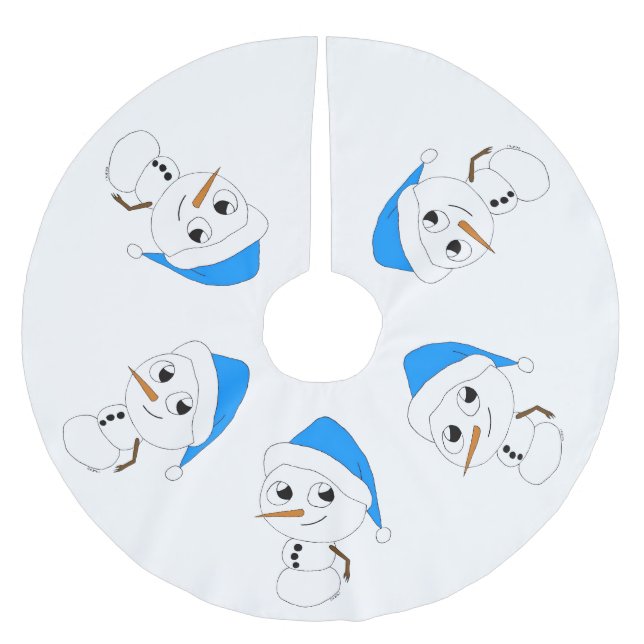 en chibi snorman   julgransmatta borstad polyester (Framsidan)