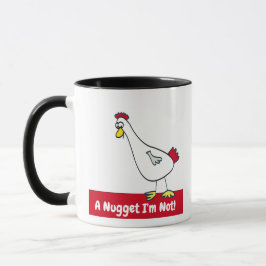 En Chicken Nugget Är Jag Inte! Vegetarian Mugg