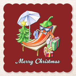 En chilijul på stranden underlägg papper