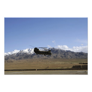 En Chinook CH-47 tar av Fototryck