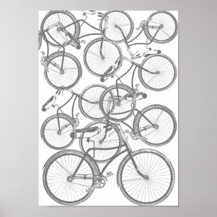 En cirkel av cyklar poster