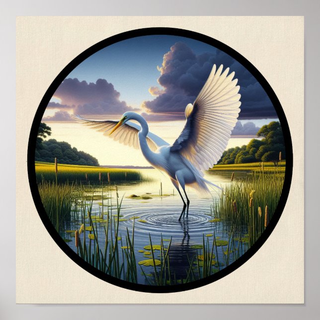 En cirkelformad 3D-bild av en vacker Underbar del Poster (Framsidan)