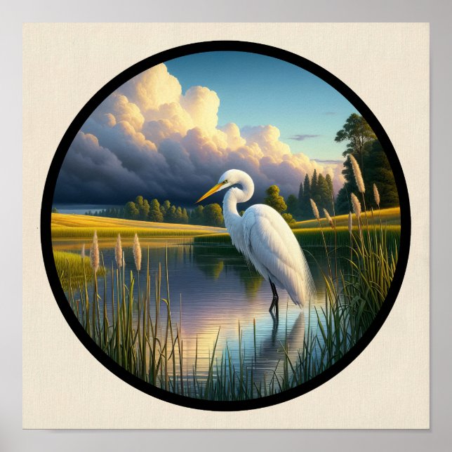 En cirkelformad 3D-bild av en vacker Underbar del Poster (Framsidan)