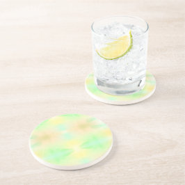 En cirkulär, pastellfärgad tie-dye-design med mjuk underlägg