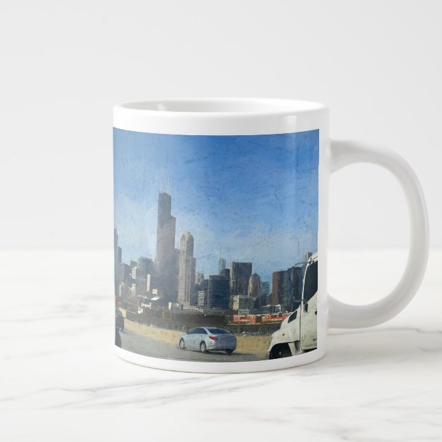 En Clear Drive Chicago Jumbo Coffee Mugg (Höger)
