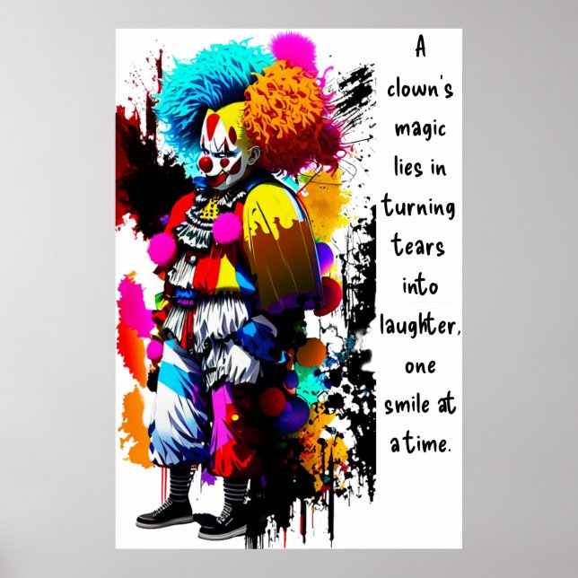 En Clown's Tårar Poster (Framsidan)