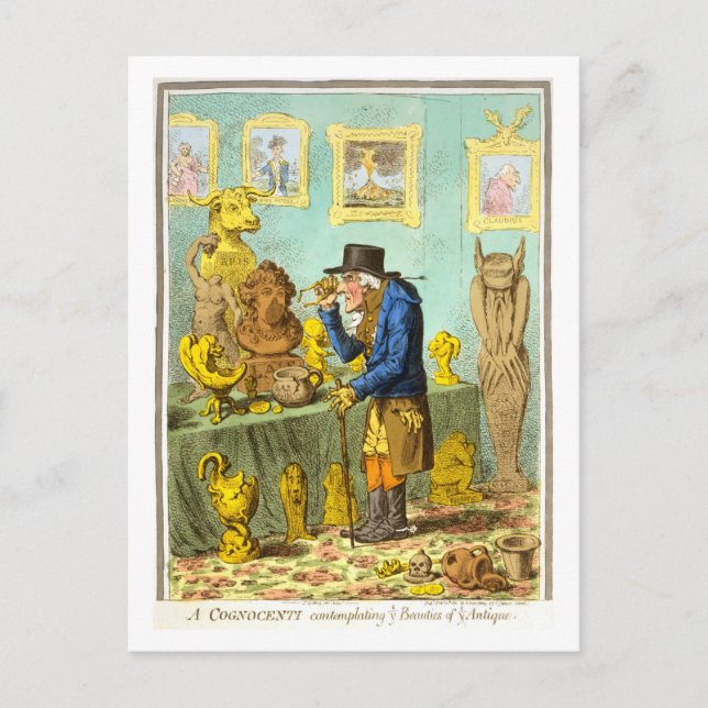 En Cognocenti överväger Vykort (Framsida)