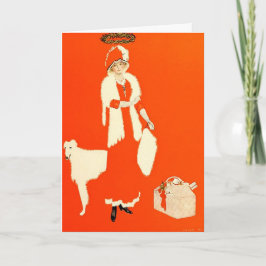 En Coles Phillips julaftonillustration 1911 Helgkort