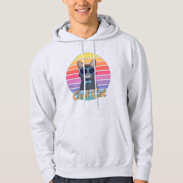 En cool katt hoodie (Framsida)