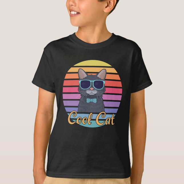 En cool katt t shirt (Framsida)
