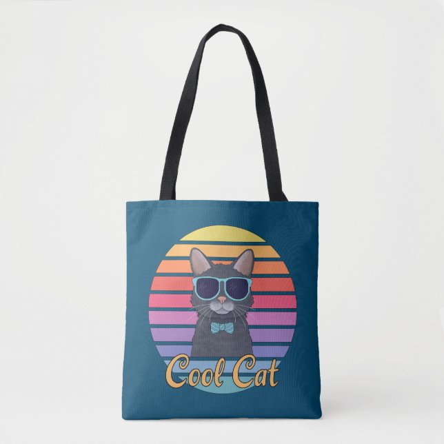 En cool katt tygkasse (Framsida)