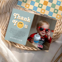 En cool kille pojkar foto födelsedag tack