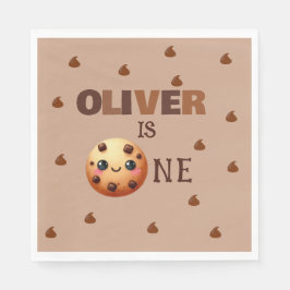 En Coola Cookie 1:a födelsedag Pappersservett