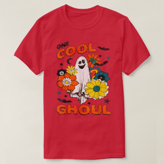 En Coola Ghoul Funny Ghouls Hippie Costume Hallowe T Shirt (Design framsida)