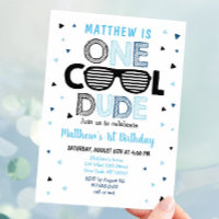 En Coola Grabben Sunglass Boy First Birthday