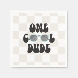 En Coola, grabben Sunglasses 1:a Birthday Pappersservett