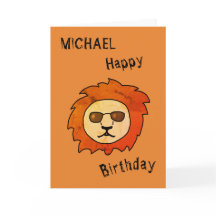 En Coola Lejon med solglasögon Namn