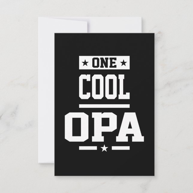 En Coola Opa T-shirt Gift OSA Kort (Framsida)
