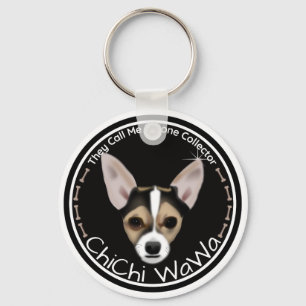 En Coola, ursprunglig Chihuahua Black & Brown Grap Nyckelring