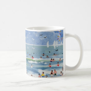 En Cornish strand Kaffemugg