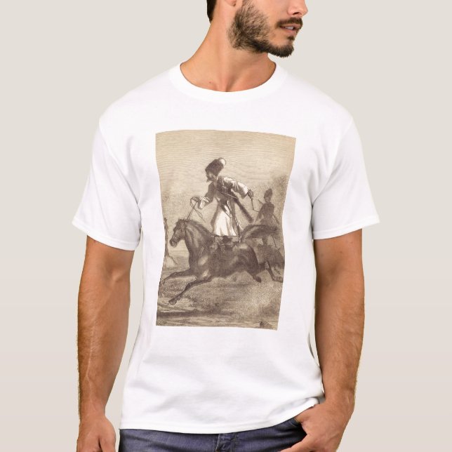 En Cossackskicklig ryttare T Shirt (Framsida)