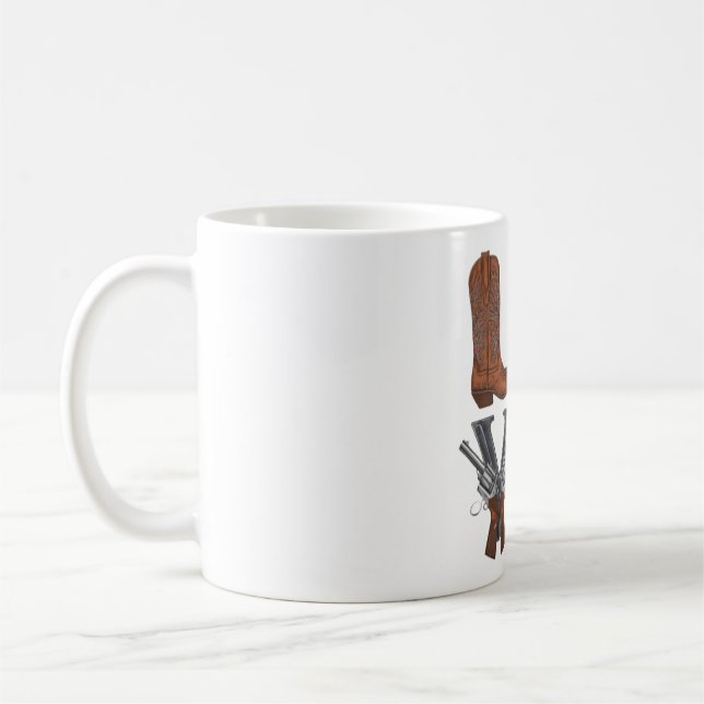 En cowboystövel kaffemugg (Vänster)