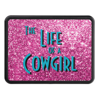 En Cowgirl - Rosa Glitter Version Dragkroksskydd